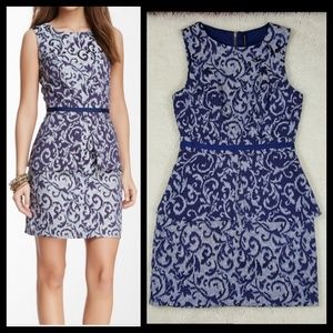 W118 By Walter Baker Jacquard Peplum Dress Sz S